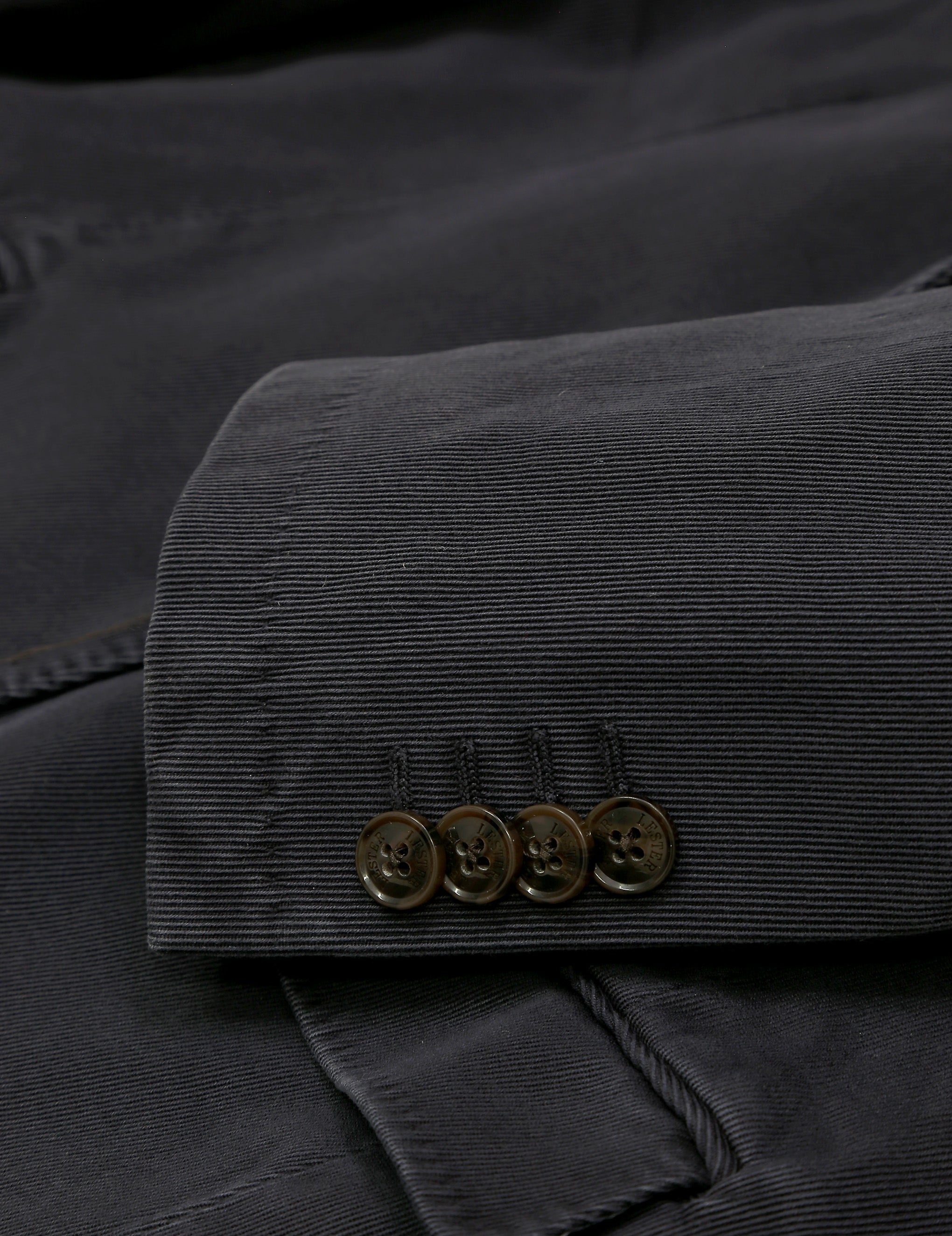 Chaqueta sarga lavada Azul