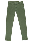 Pantalón sarga lavado Verde oscuro