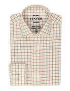 Camisa sport viela cuadro medio Rosa/azul