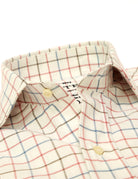 Camisa sport viela cuadro medio Rosa/azul