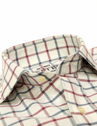 Camisa sport viela cuadro grande Azul/burdeos