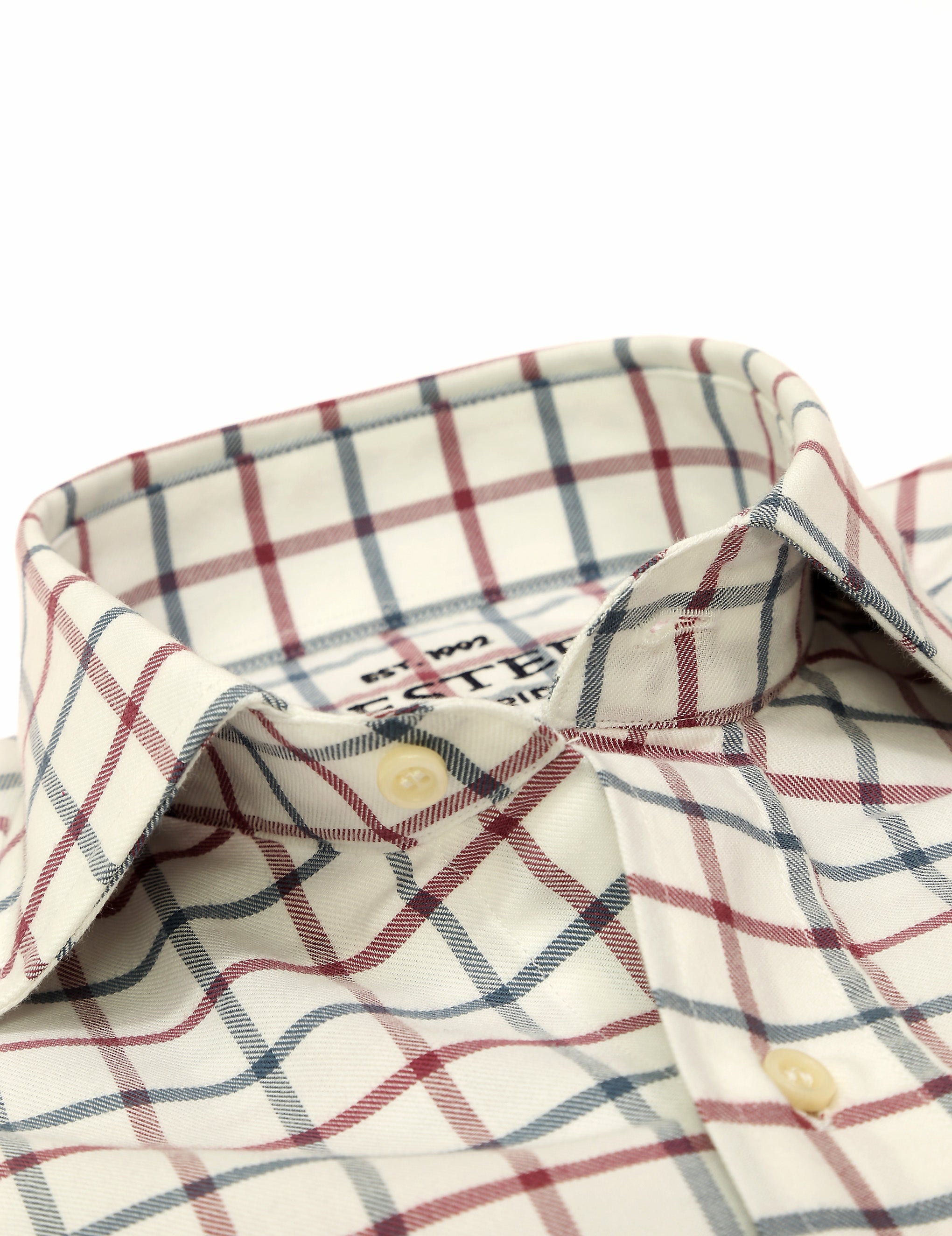 Camisa sport viela cuadro grande Azul/burdeos