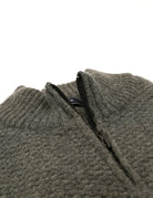 Jersey cremallera punto arroz Gris