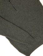 Jersey cremallera punto arroz Gris