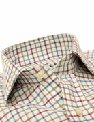 Camisa sport viela cuadro grueso Azul/burdeos