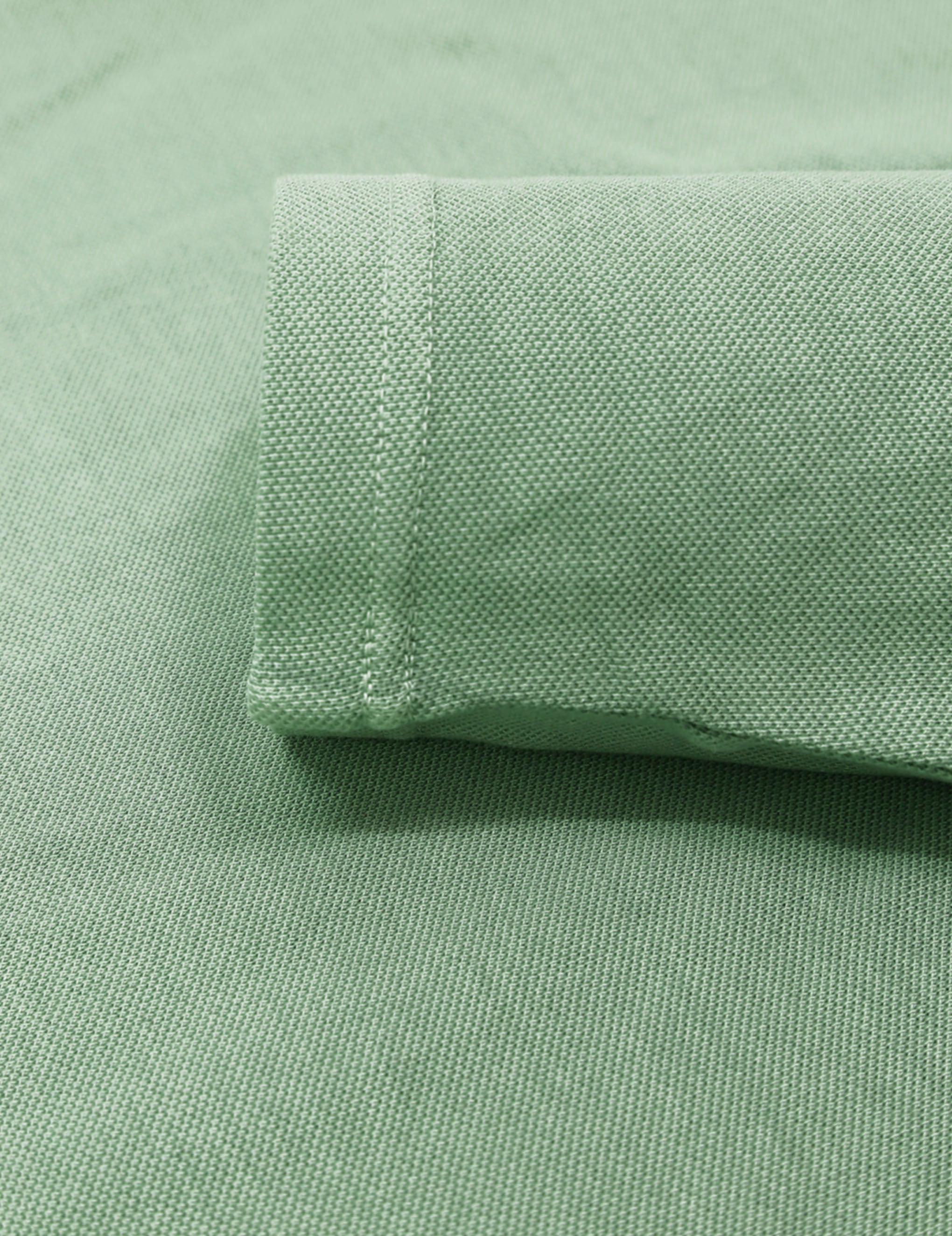 Polo pique manga larga Verde