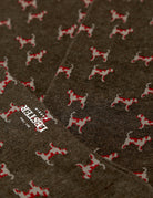 Calcetin algodón perro Marrón/rojo