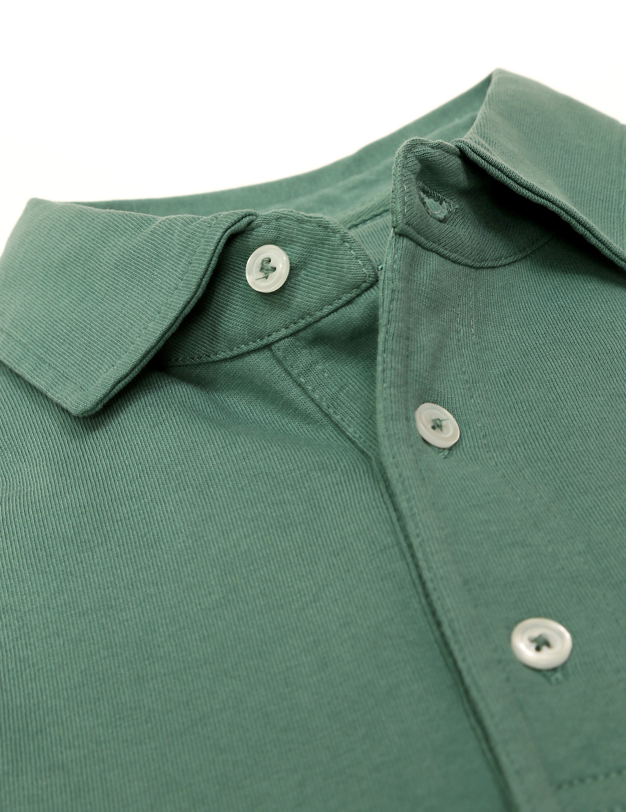 Polo jersey manga larga Verde
