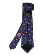 Corbata elefantes Azul/rosa