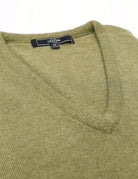 Jersey cashmere pico Verde claro