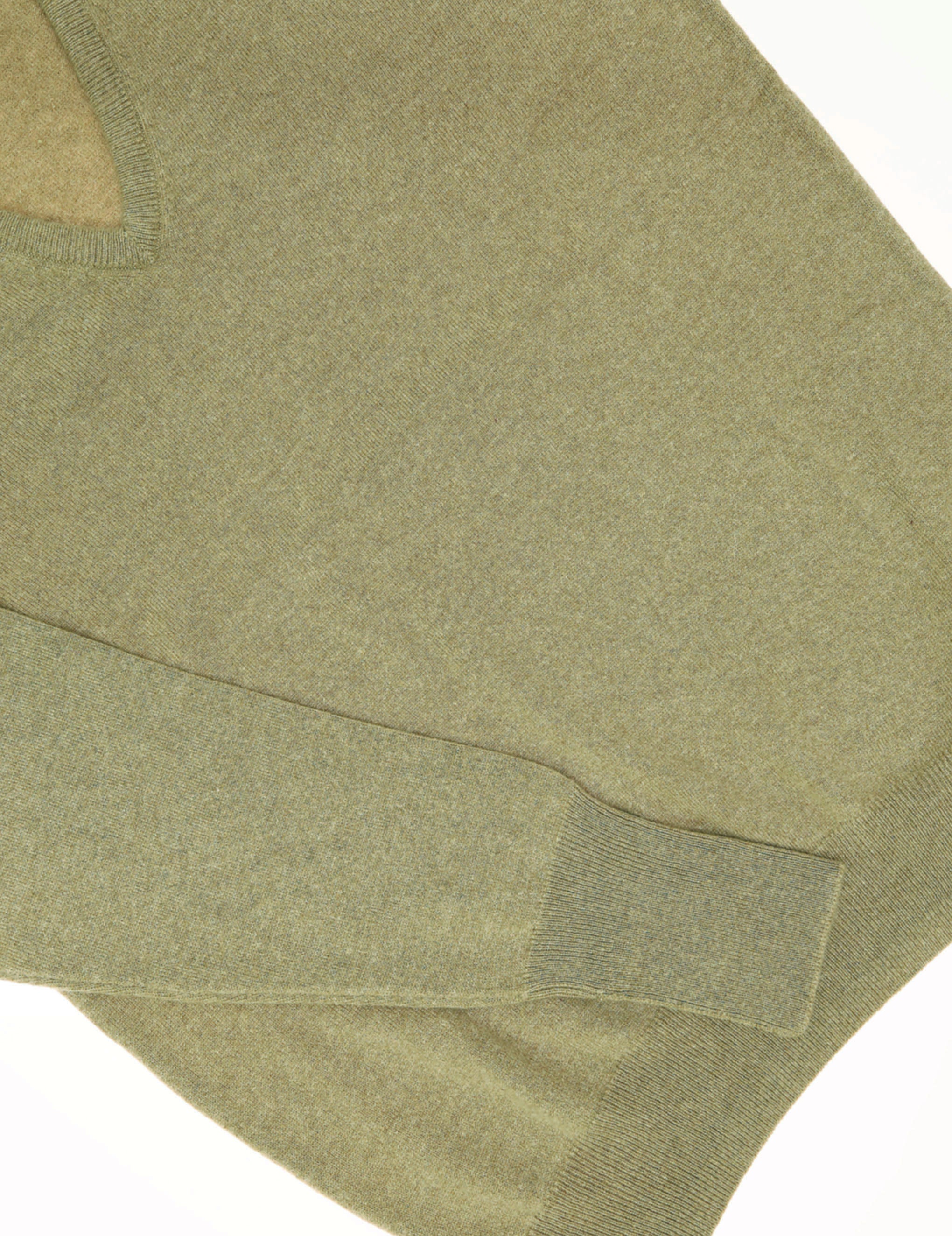 Jersey cashmere pico Verde claro