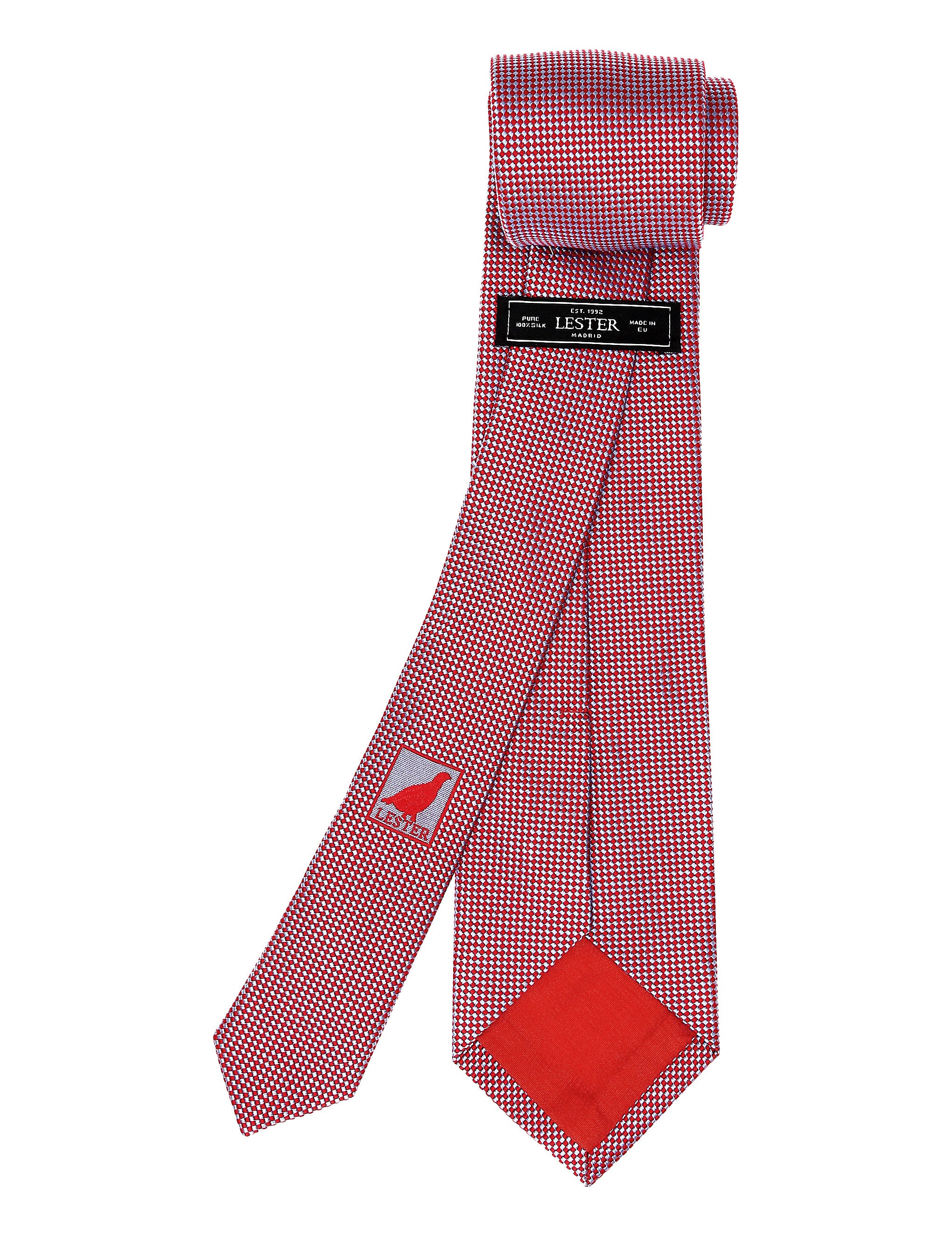 Corbata falso liso Rojo/azul