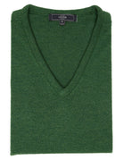Jersey cashmere pico Verde oscuro