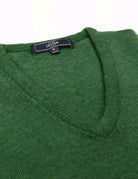 Jersey cashmere pico Verde oscuro