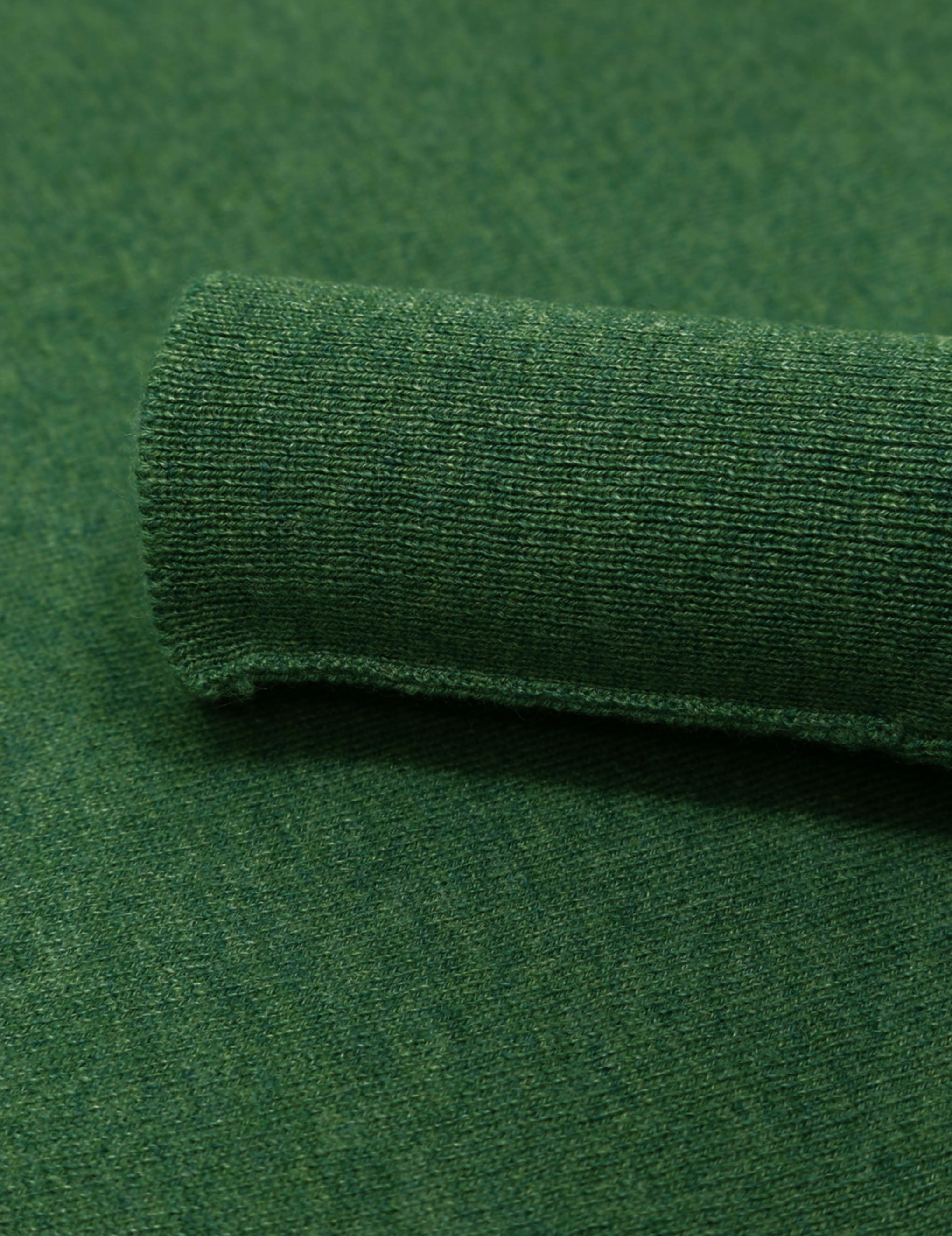 Jersey cashmere pico Verde oscuro
