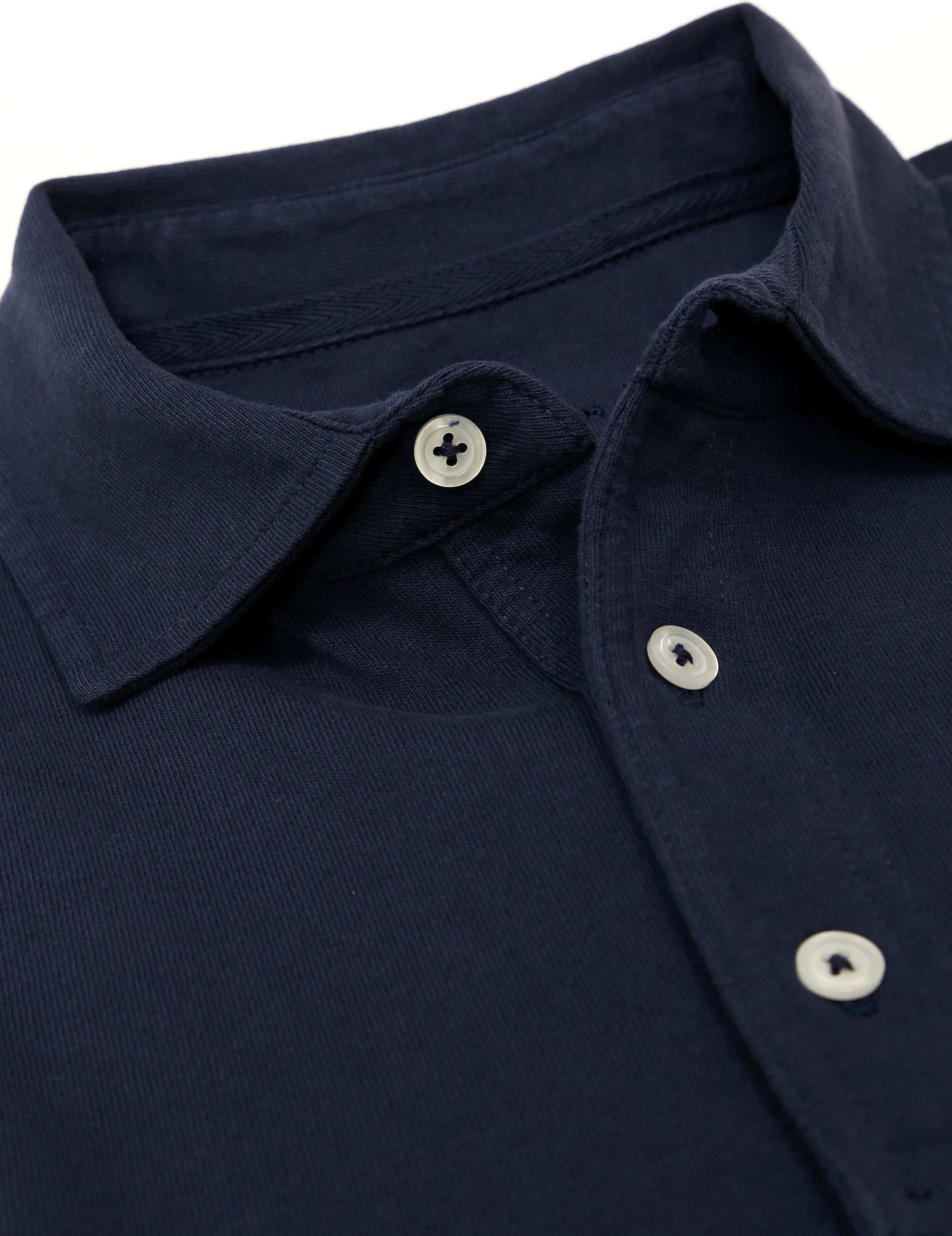 Polo jersey manga larga Azul marino