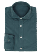 Camisa micropana tintada Verde
