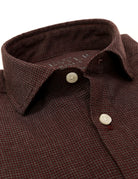 Camisa pata gallo Burdeos
