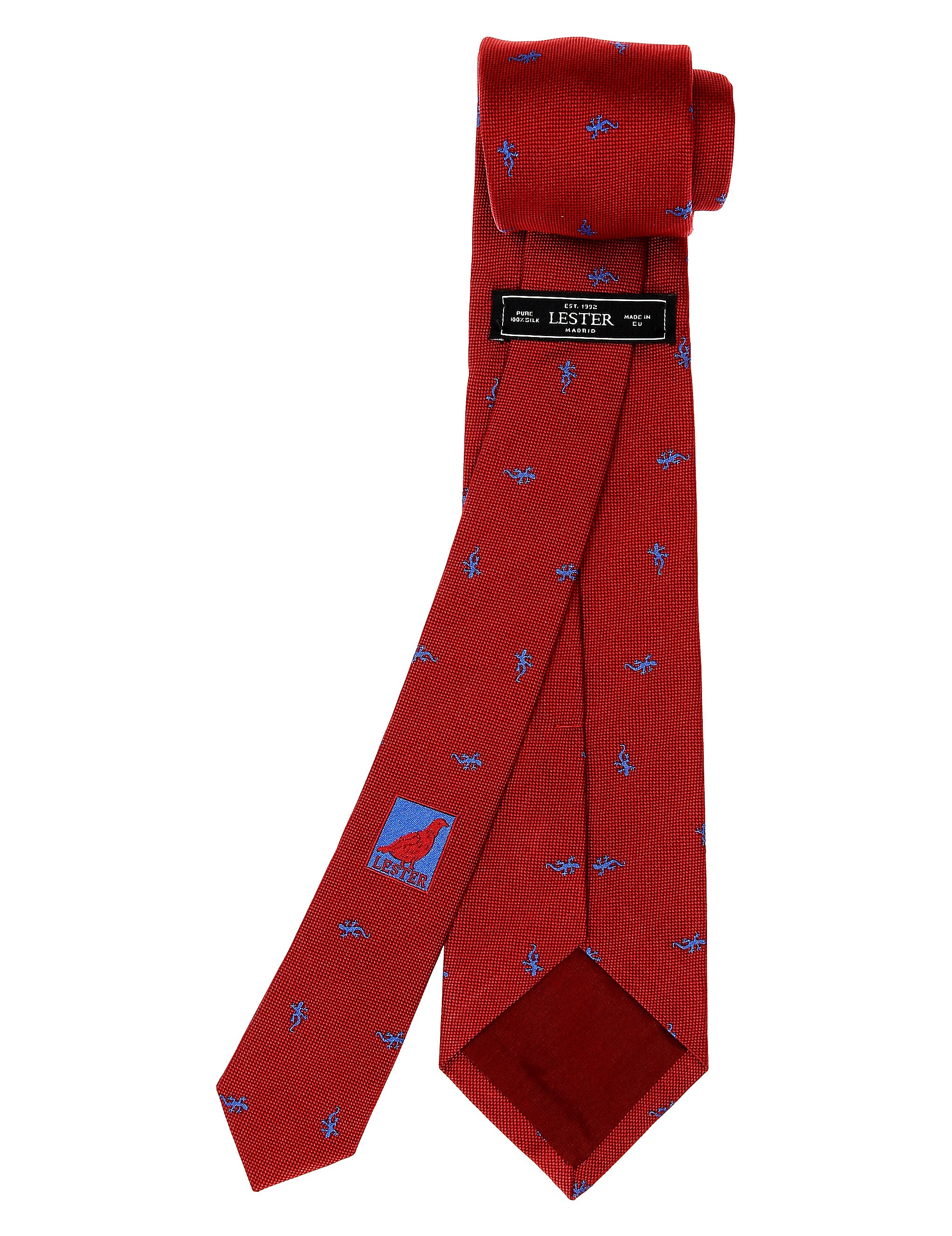 Corbata lagartijas Rojo/azul
