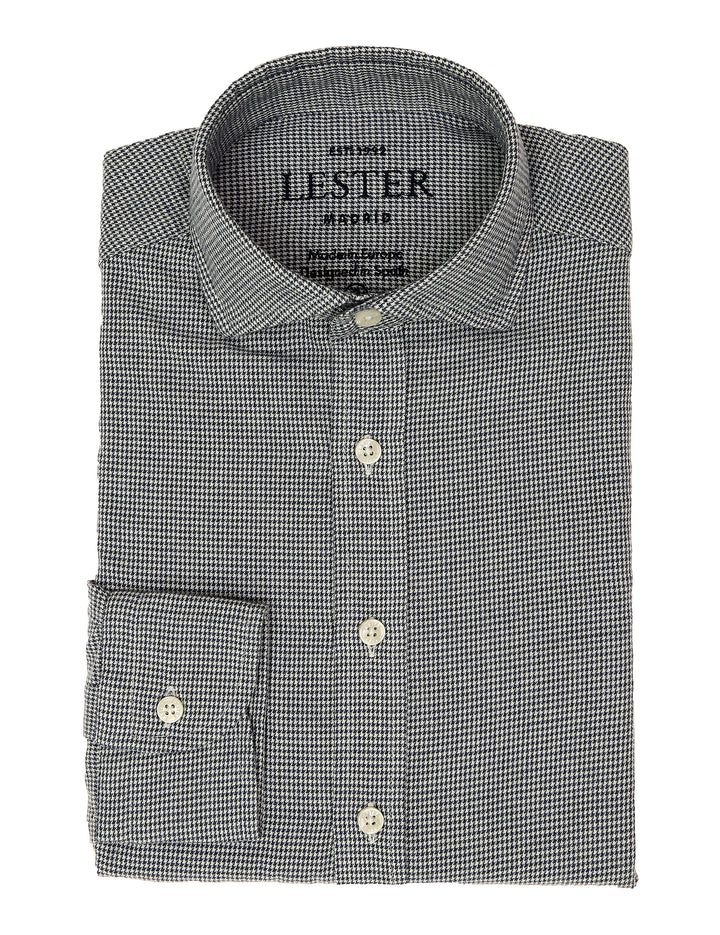 Camisa pata gallo Azul