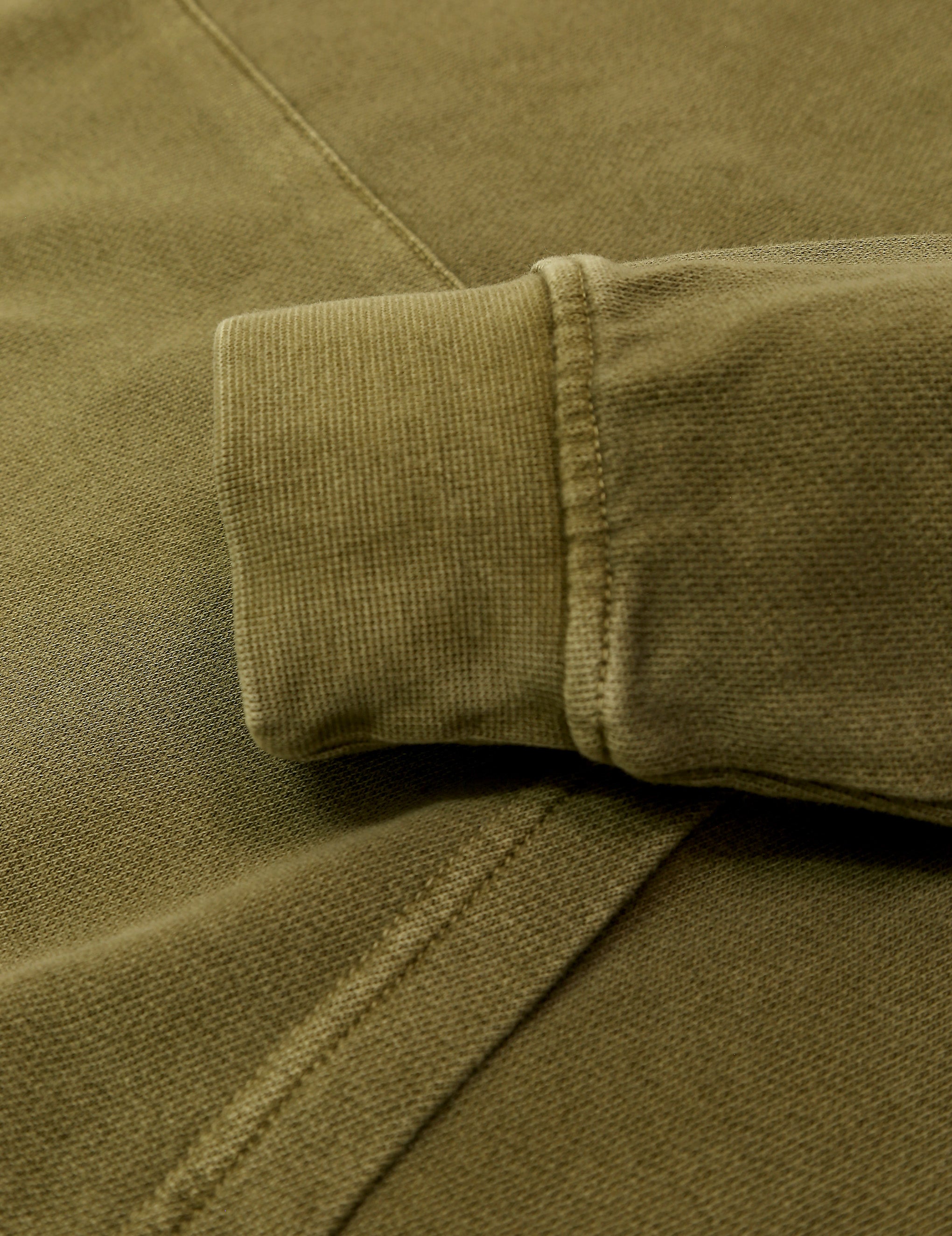 Sudadera lavada capucha Verde