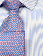 Camisa vestir raya media Azul