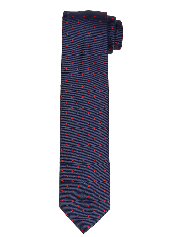 Corbata pois saglia Azul/rojo
