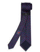Corbata pois saglia Azul/rojo
