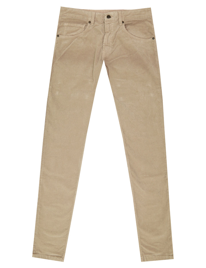 Pantalón 5 bolsillos micropana Beige