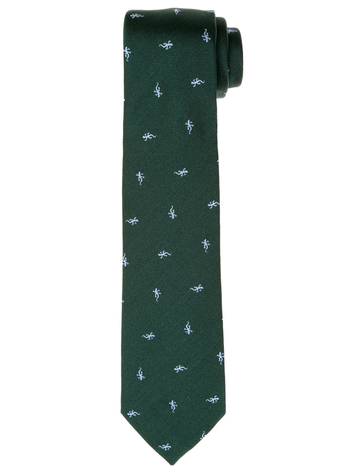 Corbata lagartijas Verde/azul