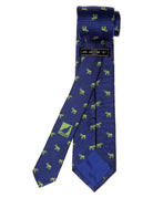 Corbata elefantes Azul/verde