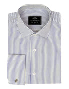 Camisa vestir raya separada Azul
