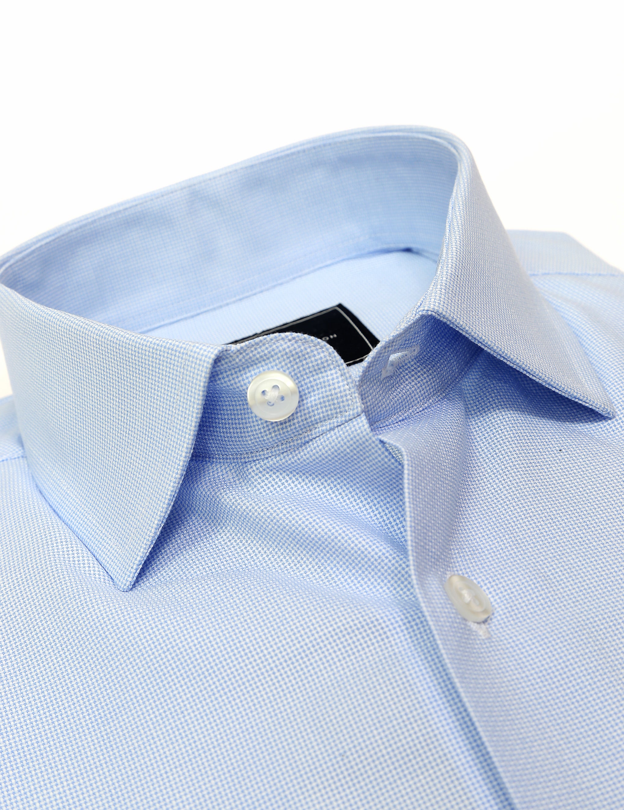 Camisa vestir semilisa Azul