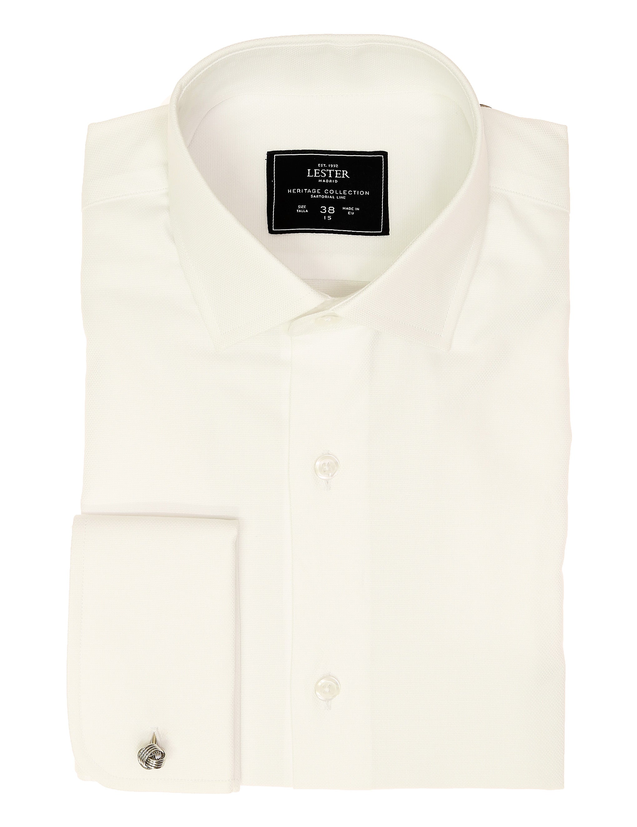 Camisa vestir ojo de perdiz Blanco