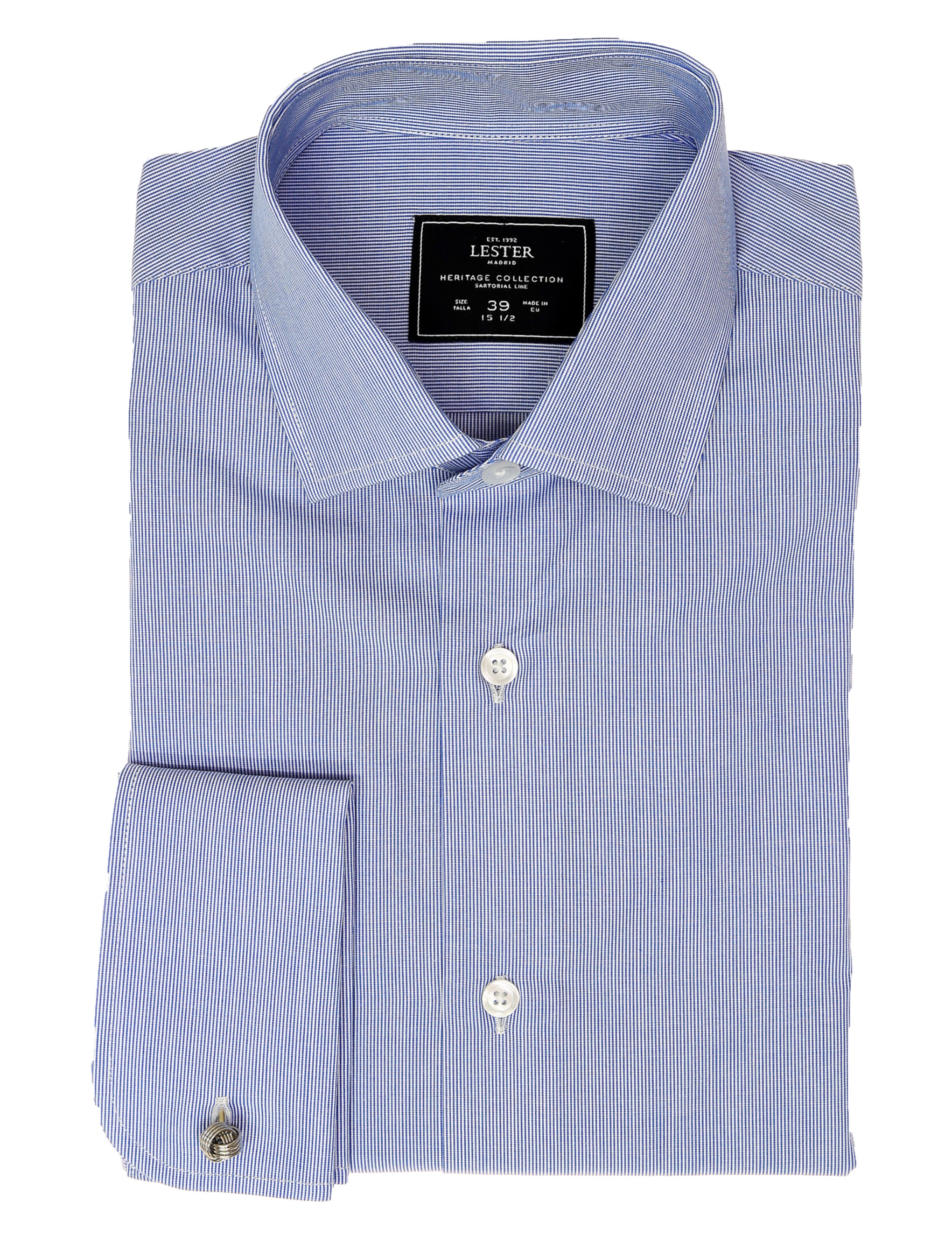 Camisa vestir mil rayas Azul