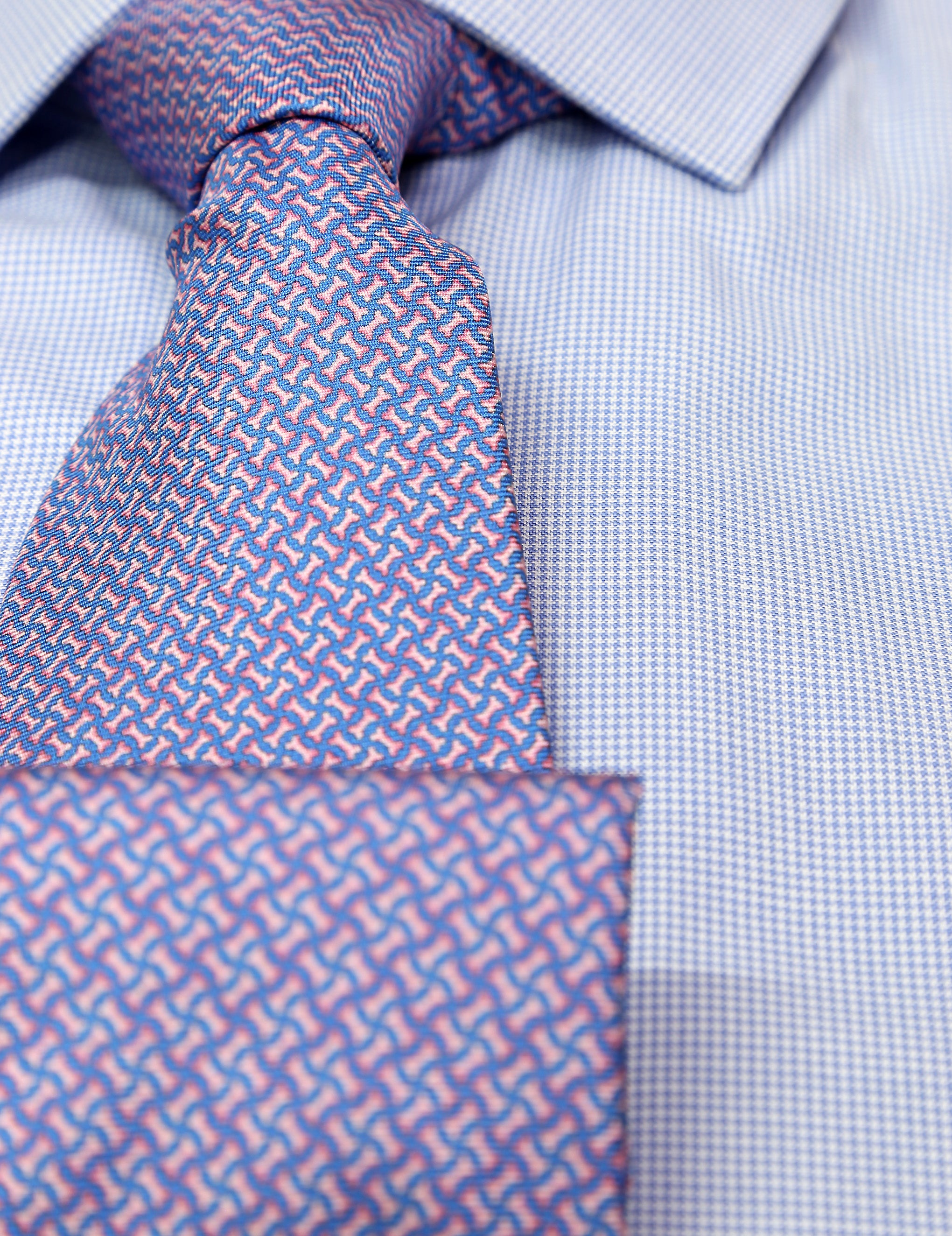 Camisa vestir vichy Azul