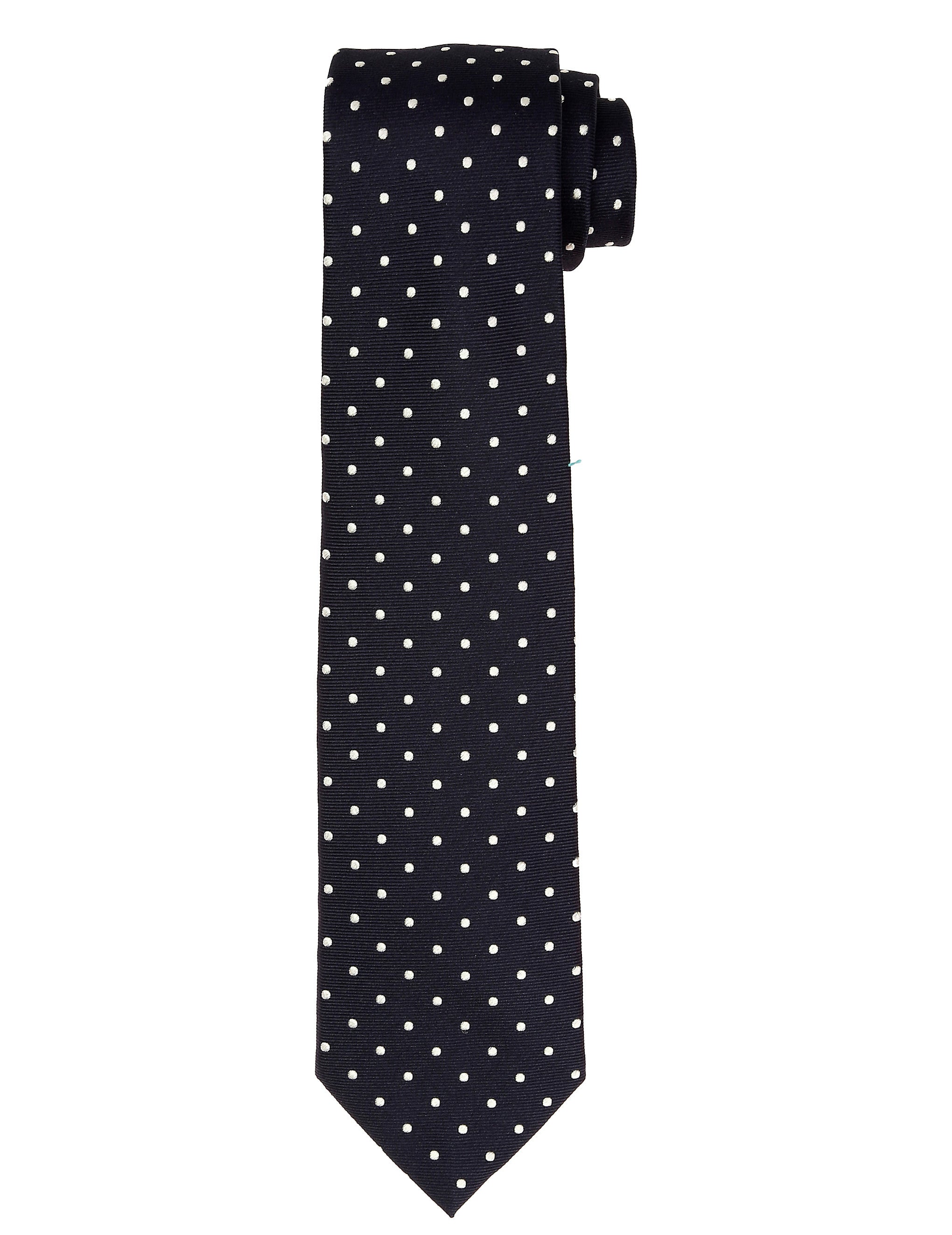 Corbata pois saglia Azul/blanco