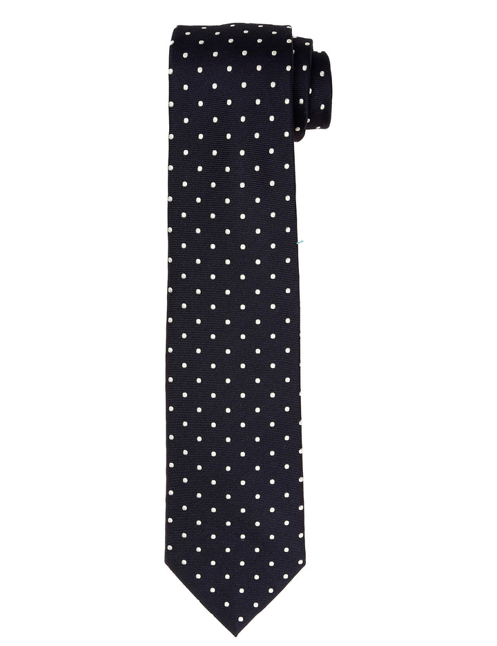 Corbata pois saglia Azul/blanco