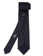Corbata pois saglia Azul/blanco