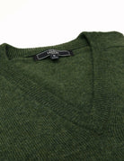 Jersey lana pico Verde oscuro
