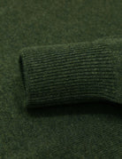 Jersey lana pico Verde oscuro