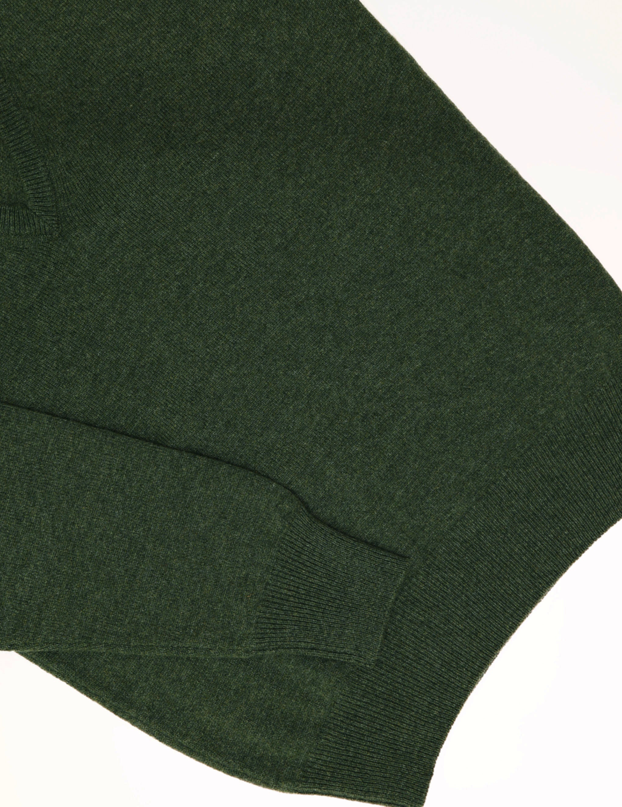 Jersey lana pico Verde oscuro