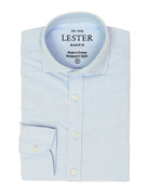 Camisa oxford lisa melange Azul