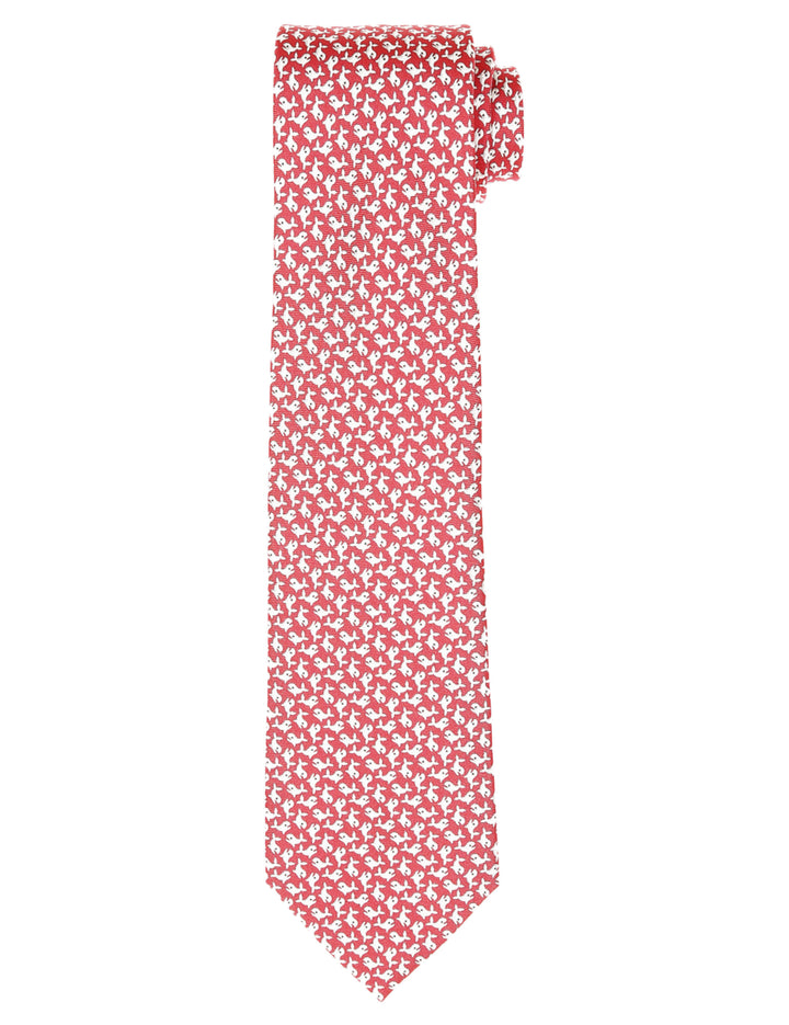 Corbata ballenas Rosa/gris