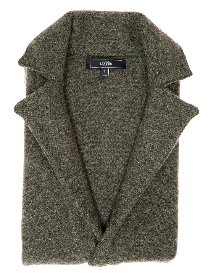 Cardigan  ojo de perdiz Gris