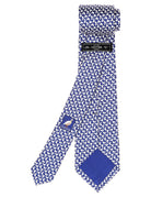 Corbata ballenas Azul/gris