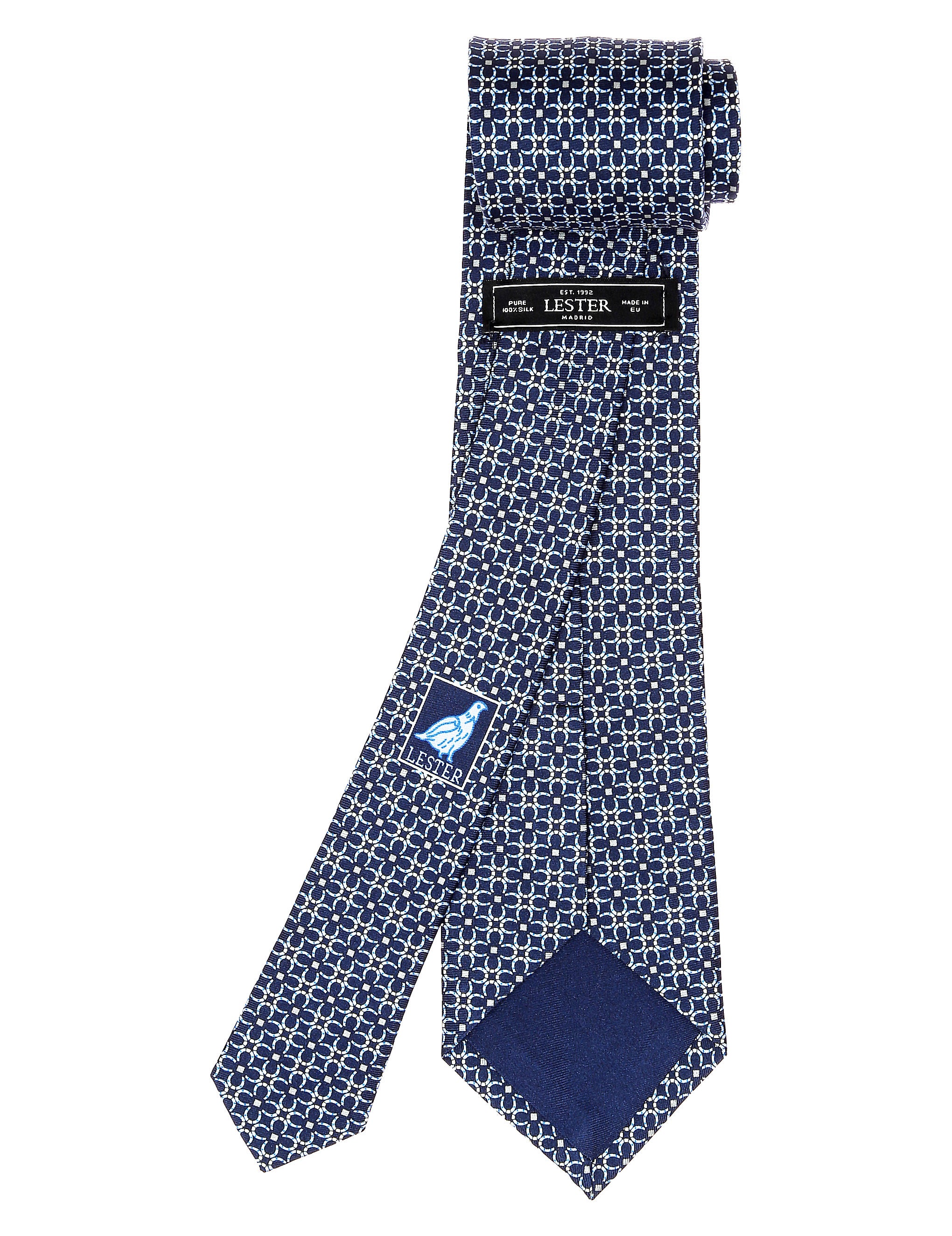 Corbata herradura Azul/azul