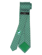 Corbata herradura Verde/azul